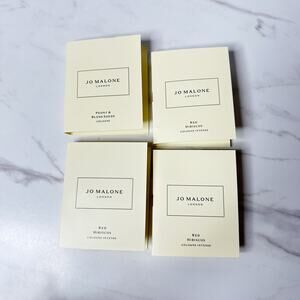 Jo Malone Cologne Bundle Red Hibiscus + Peony & Blush Suede Sample Vial NEW